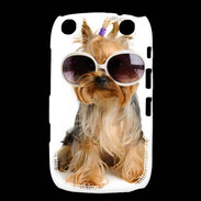 Coque Blackberry Curve 9320 Chien Yorkie avec lunette de soleil