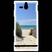 Coque Sony Xperia U Accès à la plage
