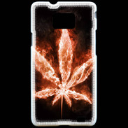 Coque Samsung Galaxy S2 Cannabis en feu