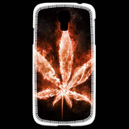 Coque Samsung Galaxy S4 Cannabis en feu