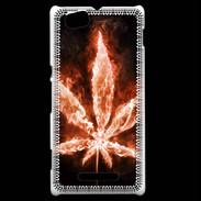 Coque Sony Xperia M Cannabis en feu