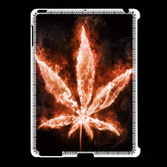 Coque iPad 2/3 Cannabis en feu