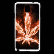 Coque Samsung Galaxy Note 3 Cannabis en feu