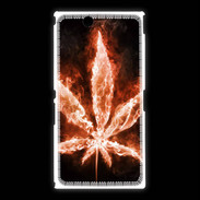 Coque Sony Xpéria Z Ultra Cannabis en feu