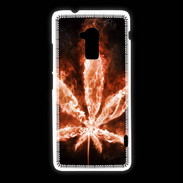 Coque HTC One Max Cannabis en feu