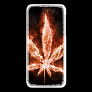 Coque iPhone 5C Cannabis en feu