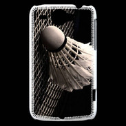 Coque HTC Wildfire G8 Volant de Badminton en noir et blanc