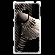Coque Nokia Lumia 720 Volant de Badminton en noir et blanc