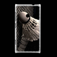 Coque Nokia Lumia 520 Volant de Badminton en noir et blanc