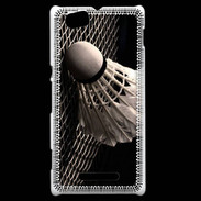Coque Sony Xperia M Volant de Badminton en noir et blanc