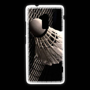 Coque HTC One Max Volant de Badminton en noir et blanc