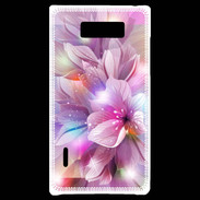Coque LG Optimus L7 Design Orchidée violette