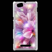 Coque Sony Xperia M Design Orchidée violette