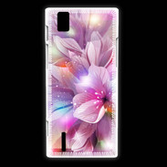 Coque Huawei Ascend P2 Design Orchidée violette