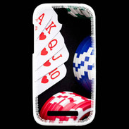 Coque HTC One SV Quinte poker