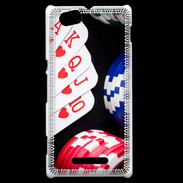 Coque Sony Xperia M Quinte poker