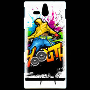 Coque Sony Xperia U Dancing Graffiti