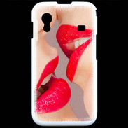 Coque Samsung ACE S5830 Bouche sexy Lesbienne et rouge à lèvres gloss