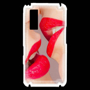 Coque Samsung Player One Bouche sexy Lesbienne et rouge à lèvres gloss