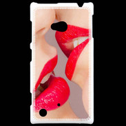 Coque Nokia Lumia 720 Bouche sexy Lesbienne et rouge à lèvres gloss
