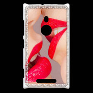 Coque Nokia Lumia 925 Bouche sexy Lesbienne et rouge à lèvres gloss
