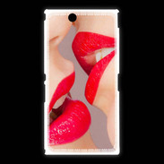 Coque Sony Xpéria Z Ultra Bouche sexy Lesbienne et rouge à lèvres gloss