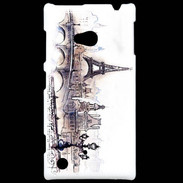 Coque Nokia Lumia 720 Vintage Paris en dessin