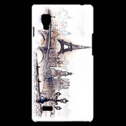 Coque LG Optimus L9 Vintage Paris en dessin