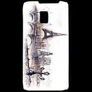 Coque LG P990 Vintage Paris en dessin