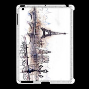 Coque iPad 2/3 Vintage Paris en dessin