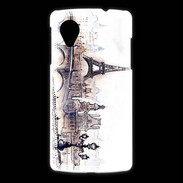 Coque LG Nexus 5 Vintage Paris en dessin
