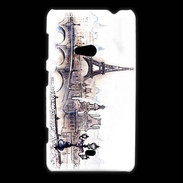 Coque Nokia Lumia 625 Vintage Paris en dessin