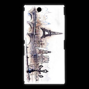 Coque Sony Xpéria Z Ultra Vintage Paris en dessin