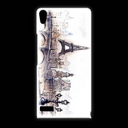 Coque Huawei Ascend P6 Vintage Paris en dessin