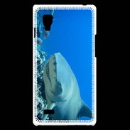 Coque LG Optimus L9 Requin citron