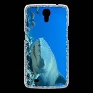 Coque Samsung Galaxy Mega Requin citron