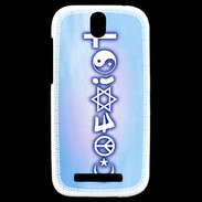 Coque HTC One SV Co Exist Ciel ZG