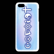 Coque iPhone 5C Co Exist Ciel ZG