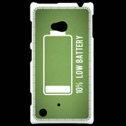 Coque Nokia Lumia 720 Low Battery vert ZG