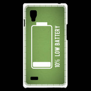 Coque LG Optimus L9 Low Battery vert ZG