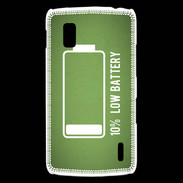 Coque LG Nexus 4 Low Battery vert ZG