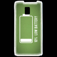Coque LG P990 Low Battery vert ZG