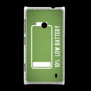 Coque Nokia Lumia 520 Low Battery vert ZG