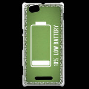 Coque Sony Xperia M Low Battery vert ZG