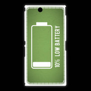 Coque Sony Xpéria Z Ultra Low Battery vert ZG