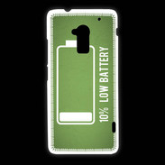 Coque HTC One Max Low Battery vert ZG