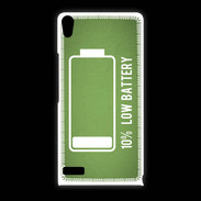 Coque Huawei Ascend P6 Low Battery vert ZG