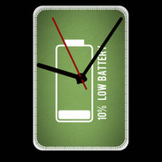 Grande pendule murale Low Battery vert ZG