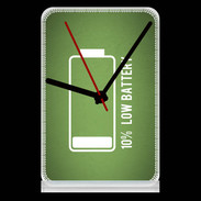 Pendule de bureau Low Battery vert ZG