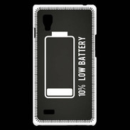 Coque LG Optimus L9 Low Battery noir ZG